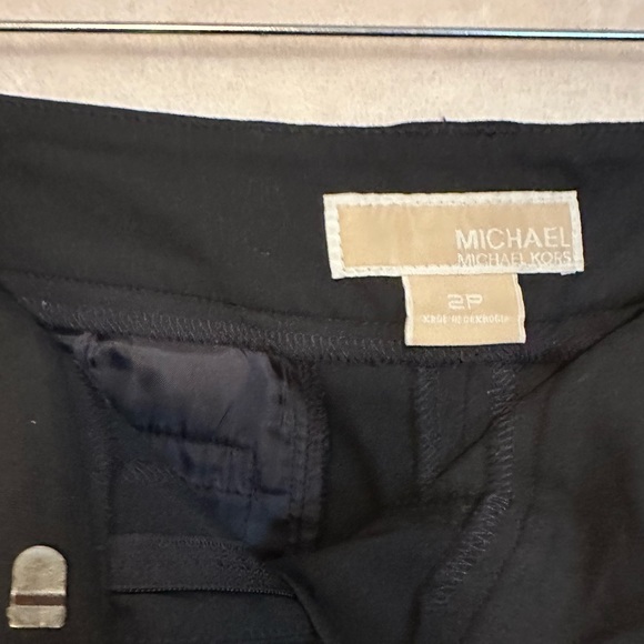 MICHAEL ⭐️ Michael Kors Dark Navy Blue dress pants, Silver Buttons. Size 2P. - Picture 5 of 6